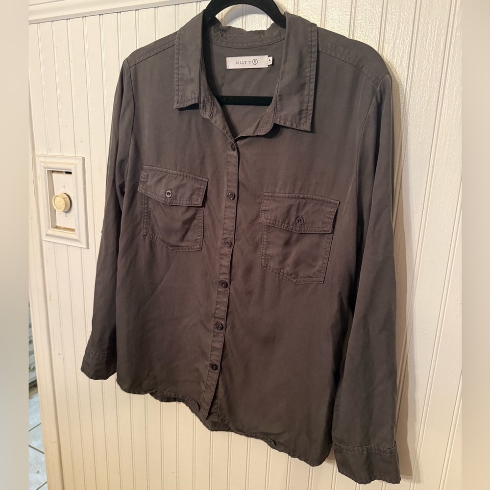 Billy T Button down Shirt Large Petite